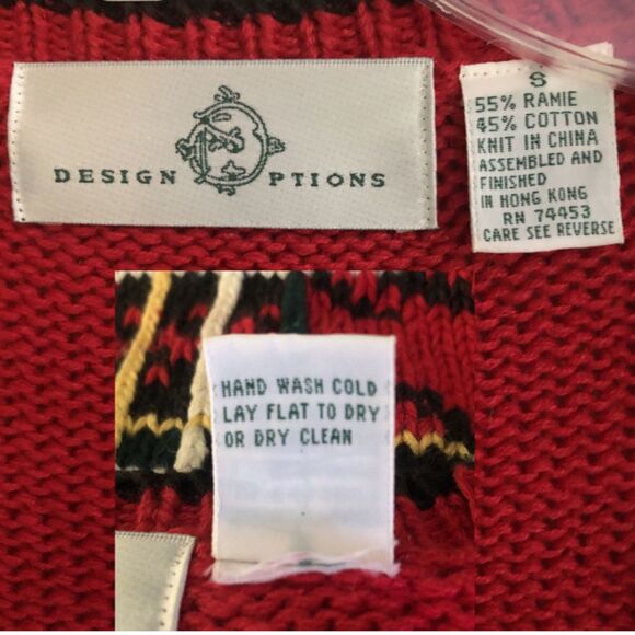 VTG 80s Snowman Cardigan Sweater Womens Sz S Design Options Philip & Jane Gordon - Picture 5 of 16